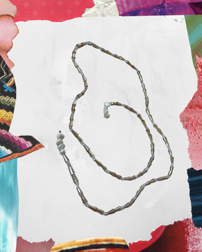 Collar largo WAFFLES NECKLACE