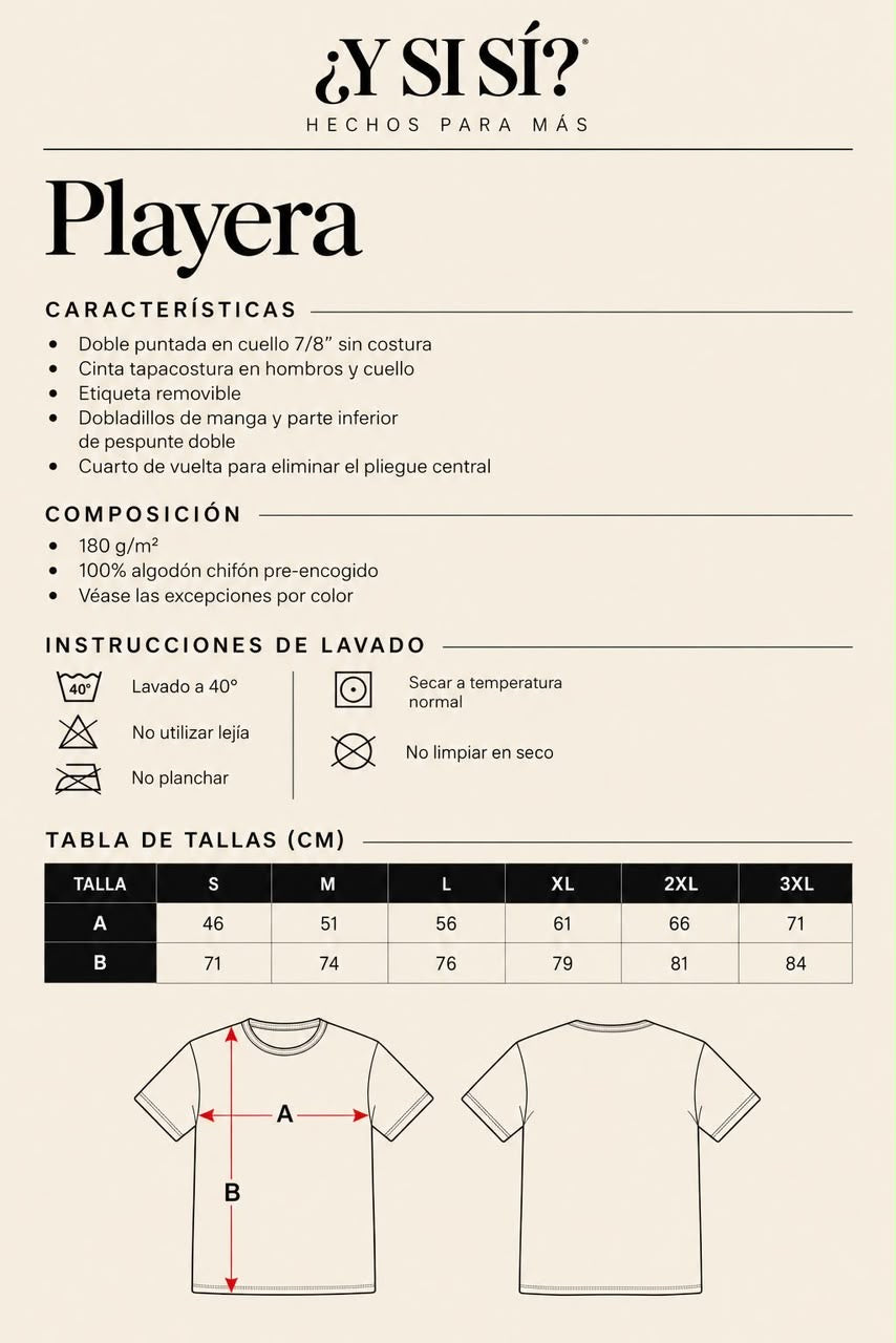 Playera Bubble Hechos para Más