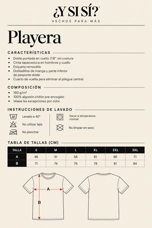 Playera Bubble Hechos para Más