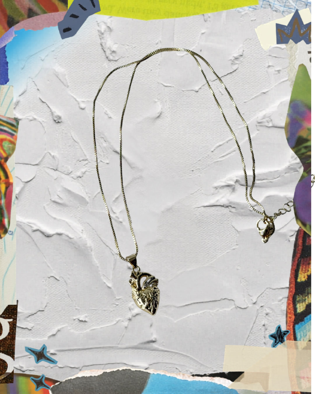 Collar corazon grande