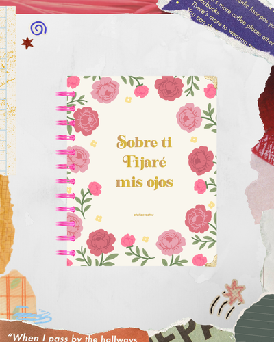 Libreta Girly Peonias