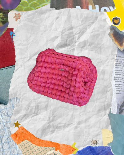 Cosmetiquera Crochet Rosa