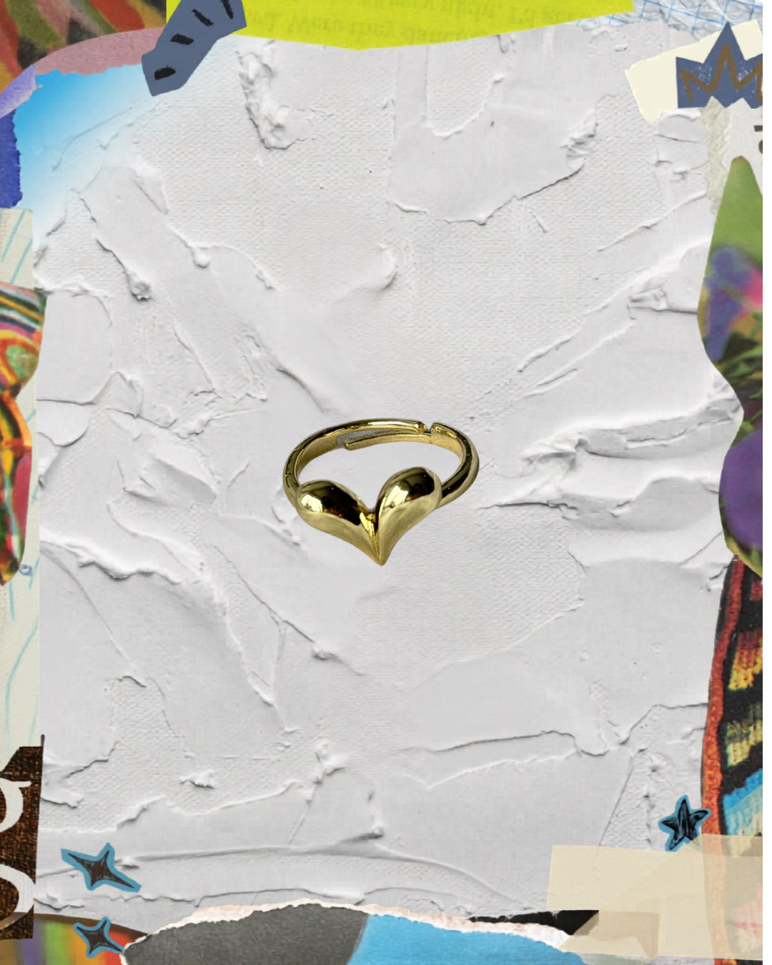 Anillo ajustable corazon