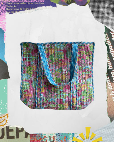 Tote Rosa con Casitas