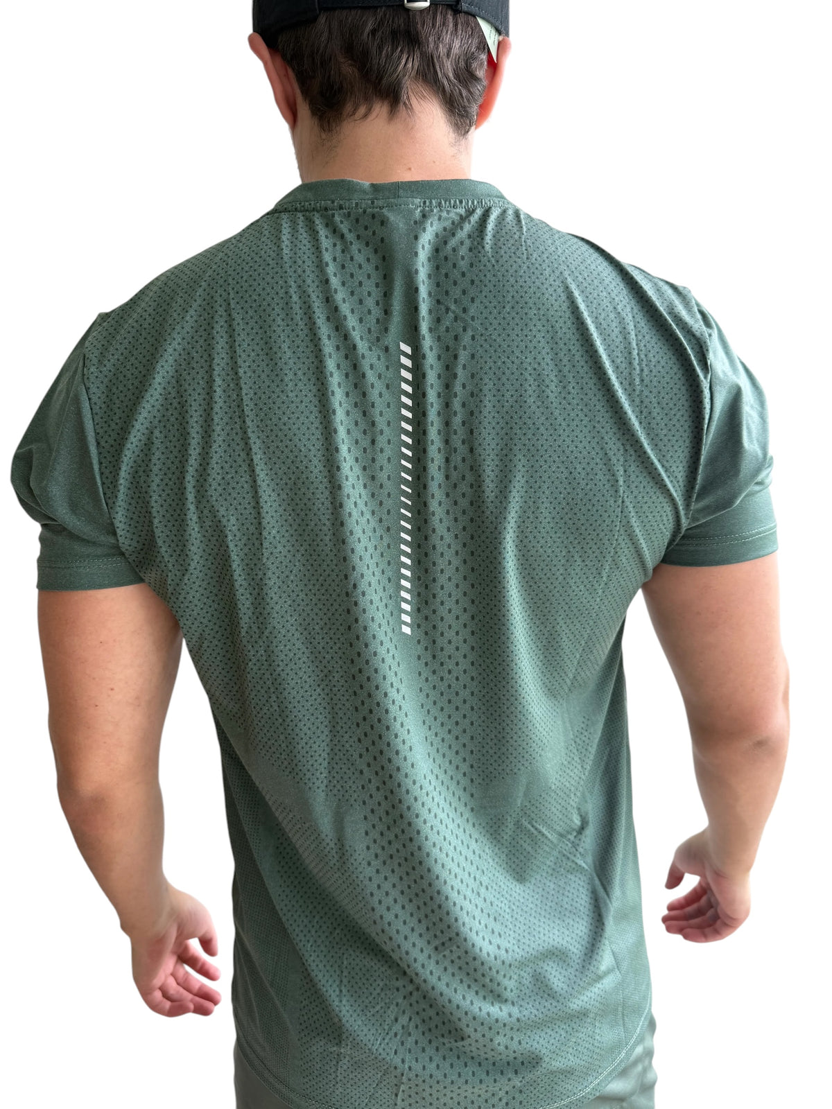Activewear hombre manga corta verde
