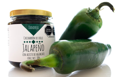 Salsa Chicharrón de Chile Jalapeño con Aceite de Aguacate