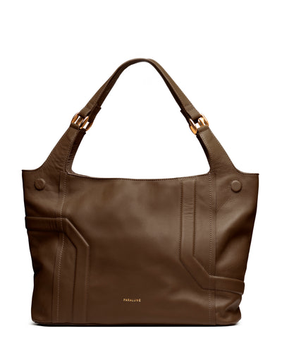 Bolsa de piel PIENA CHOCOLATE