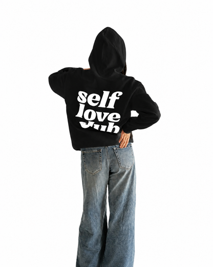 HOODIE NEGRA SELF LOVE CLUB