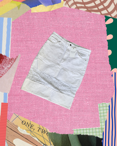 Falda con encaje blanco (TALLA 12)