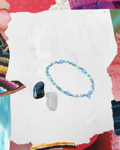 Brazalete azul de secuencia SALTY