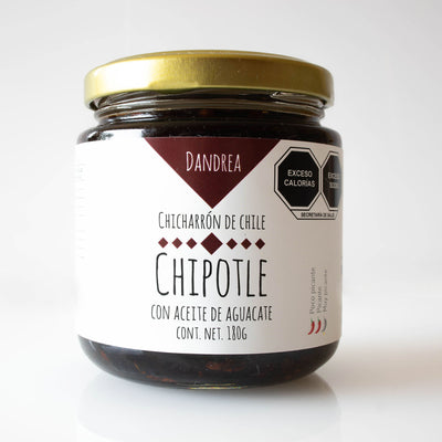 Salsa Chicharrón de Chile Chipotle con Aceite de Aguacate