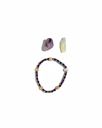 Brazalete con perla de rio VELVET