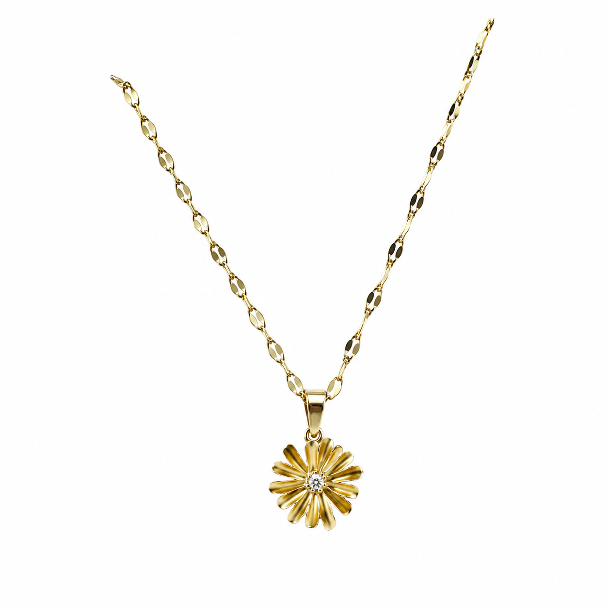 Collar flor amarilla