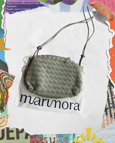 BOLSA CRUZADA TEJIDA VERDE ESPECIAL