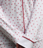 Pijama Manga Corta Short Corazones Rosas