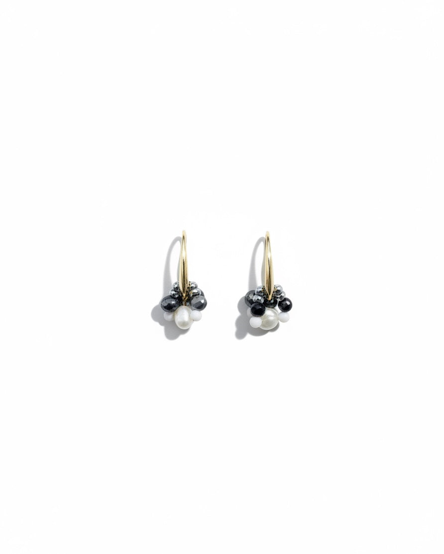 Aretes con perla de rio