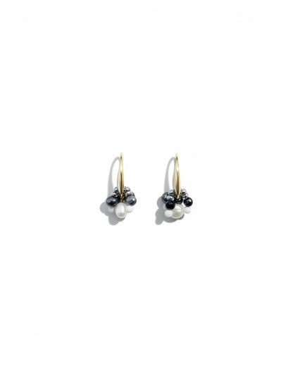 Aretes con perla de rio