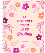 Libreta Girly Flores