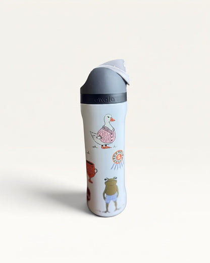 TERMO 24 OZ  BLANCO CON STICKERS