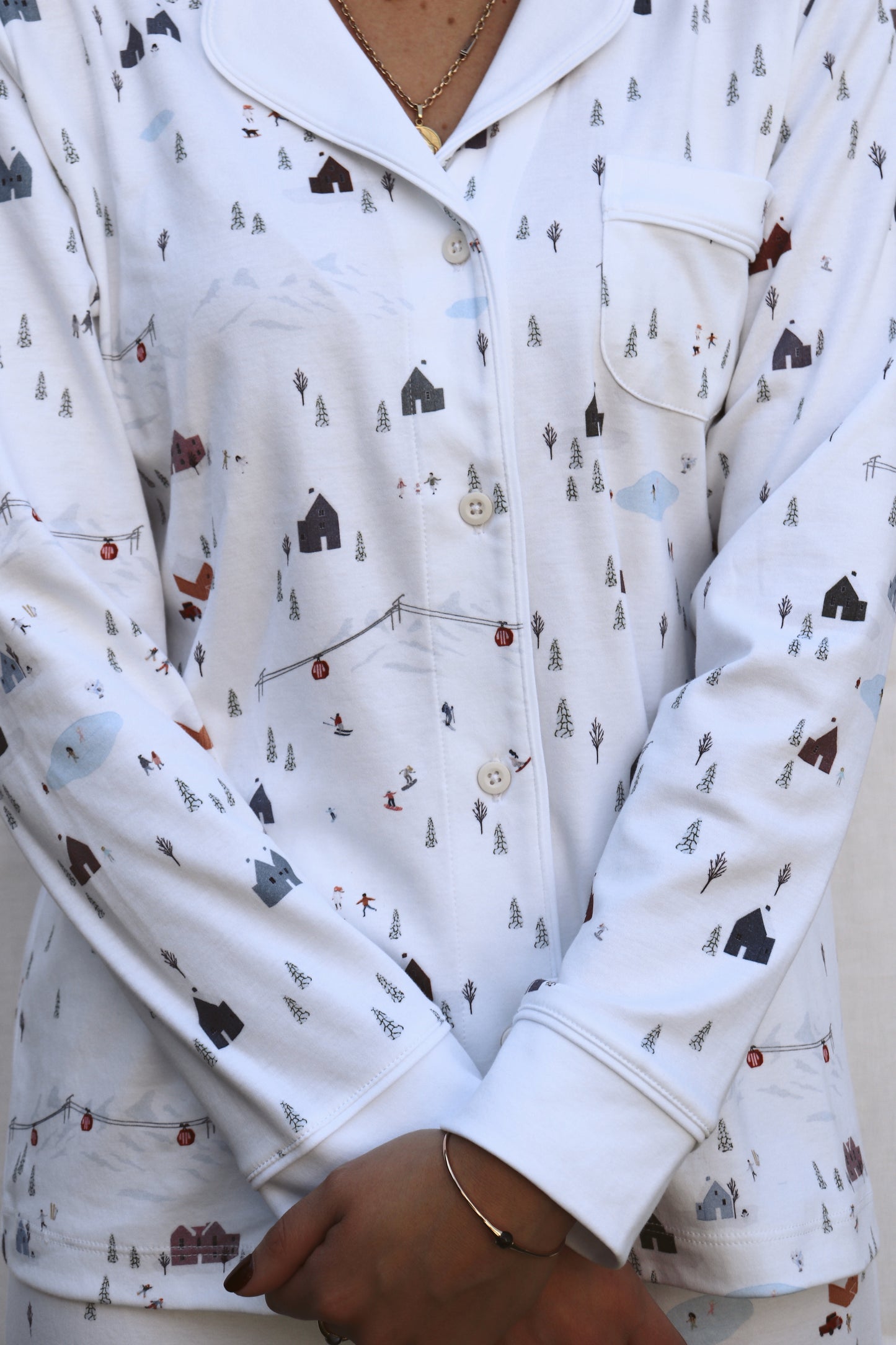 Pijama Manga Corta  Pantalón  Villas Góndolas