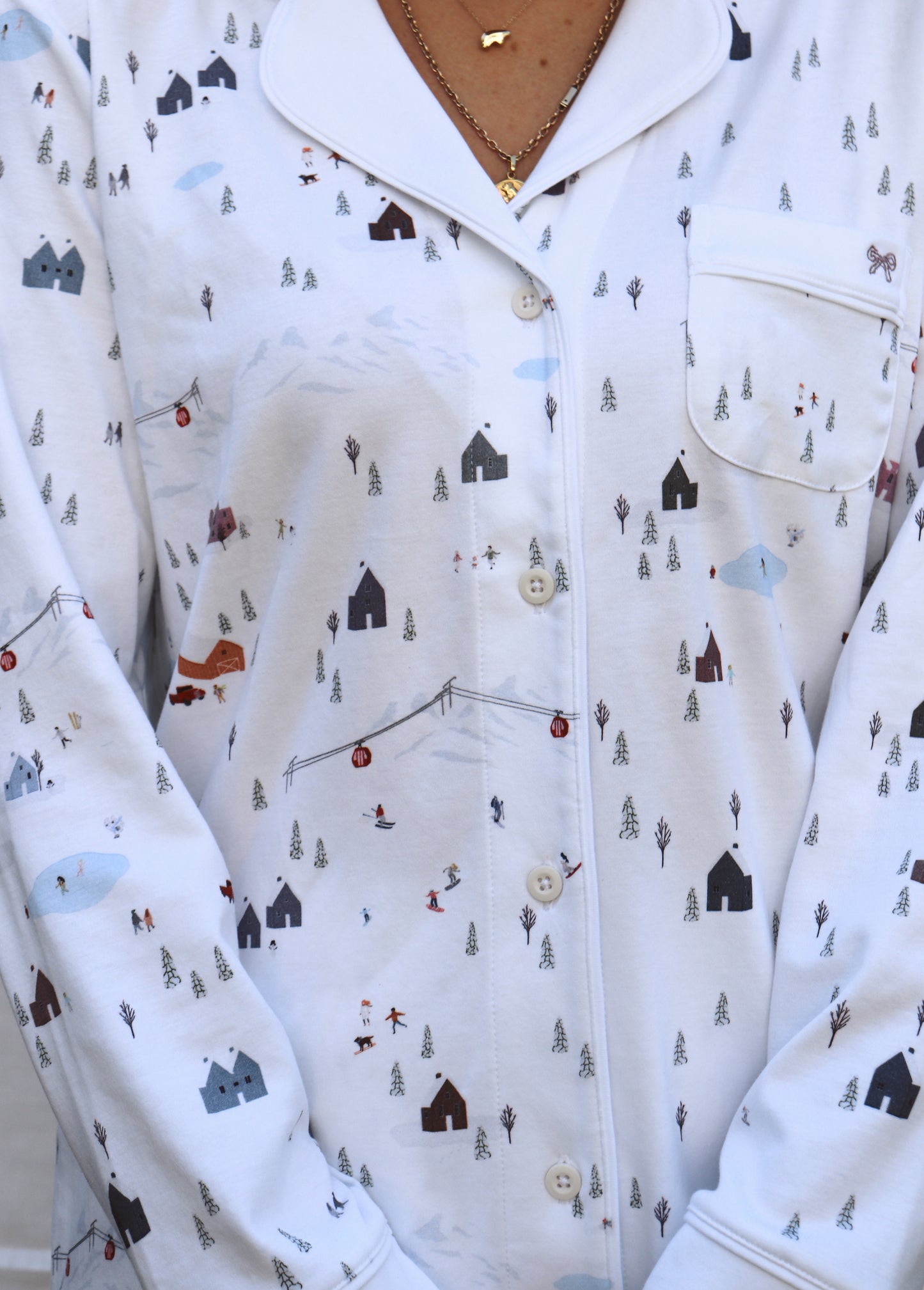 Pijama Manga Corta  Pantalón  Villas Góndolas