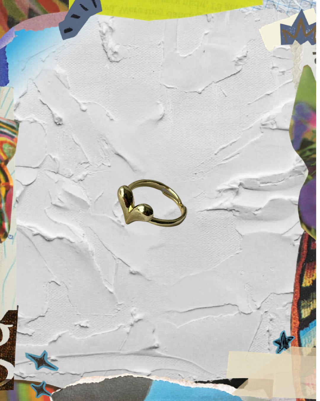 Anillo ajustable corazon