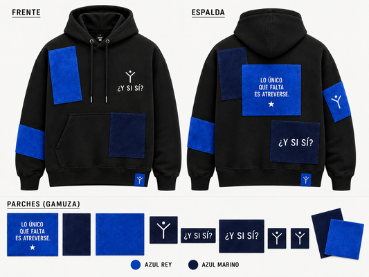 Hoodie Negra Atrévete
