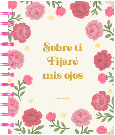 Libreta Girly Peonias