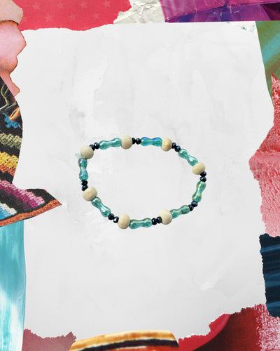 Brazalete con separadores de madera SOUR GUMMY