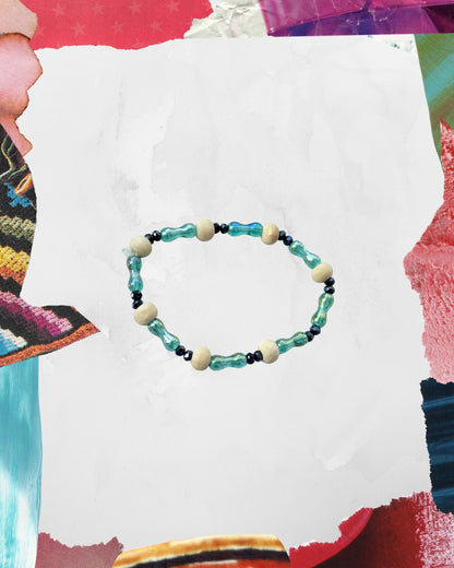 Brazalete con separadores de madera SOUR GUMMY