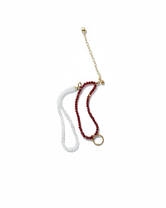 Brazalete entrelazado con charm MILKSHAKE