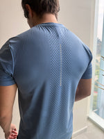 Activewear hombre  manga corta azul