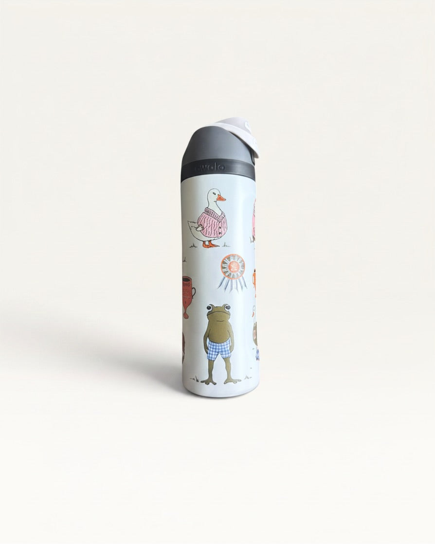 TERMO 24 OZ  BLANCO CON STICKERS