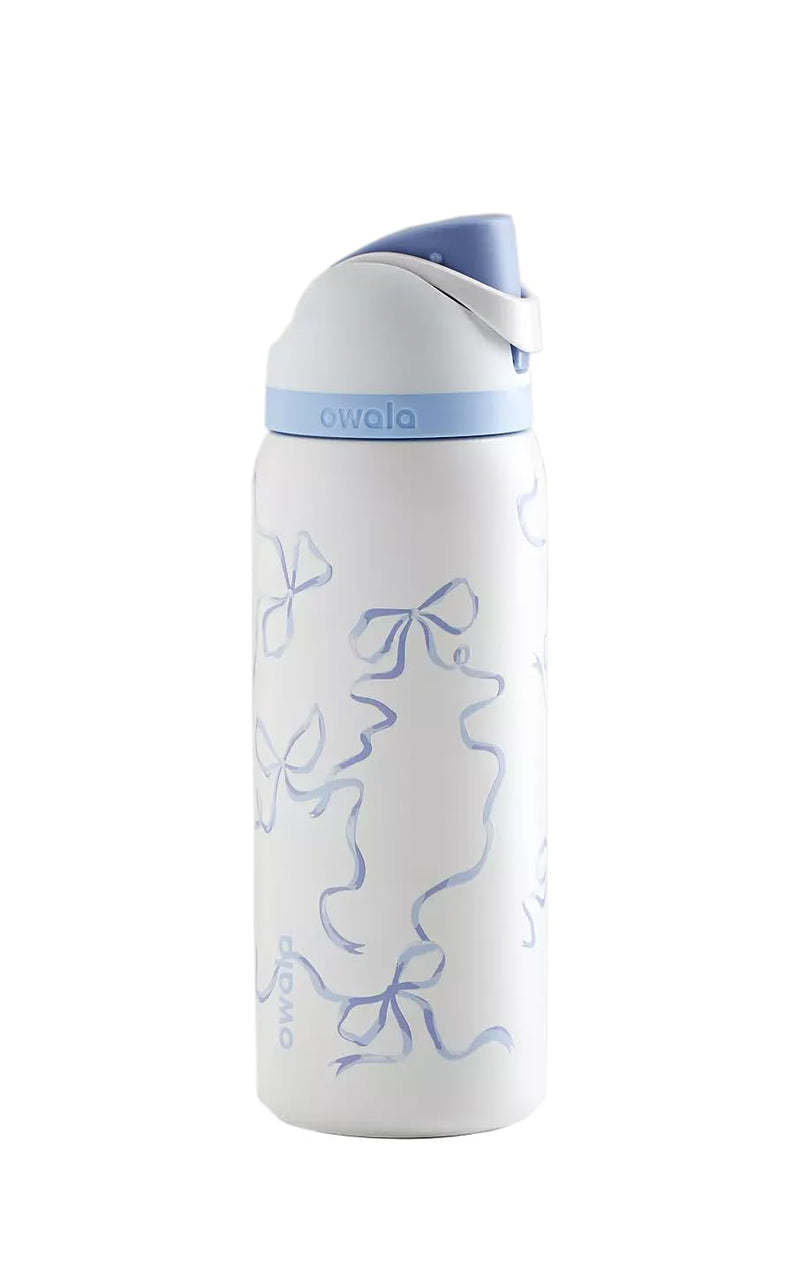 Termo blanco con moños 24 OZ