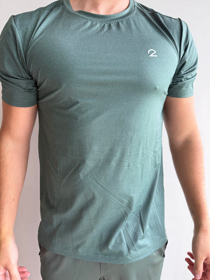 Activewear hombre  manga corta verde