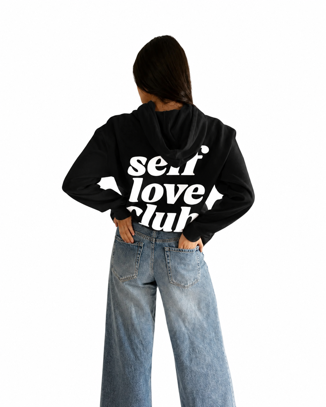 HOODIE NEGRA SELF LOVE CLUB