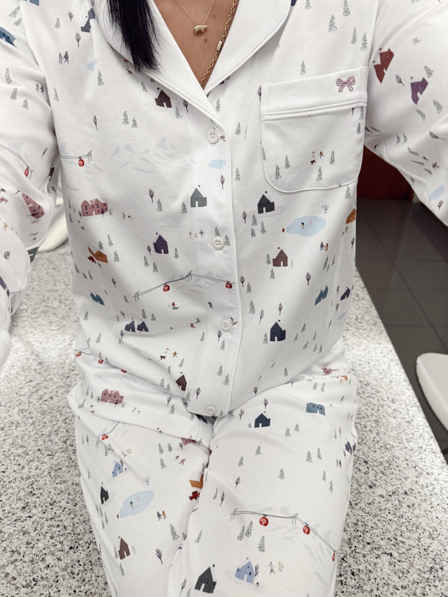 Pijama Manga Corta  Pantalón  Villas Góndolas