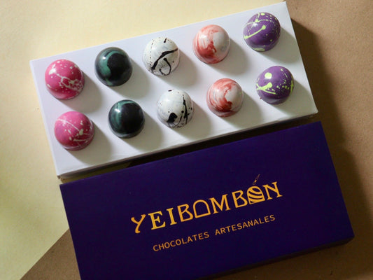 Chocolates artesanales rellenos gourmet - Caja grande