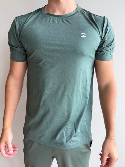 Activewear hombre  manga corta verde
