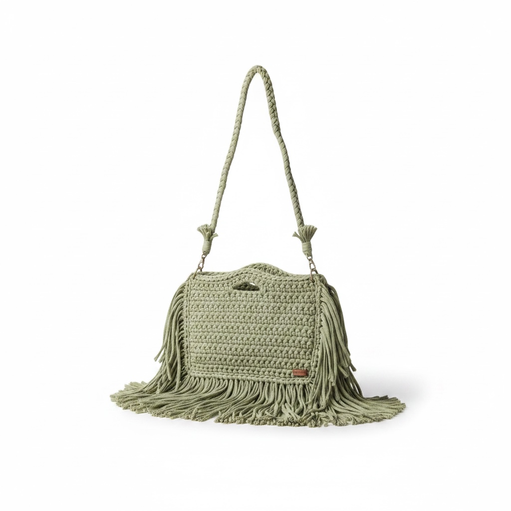 Bolsa de crochet y macrame Penelope boho