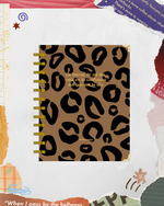 Libreta Animal Print Felino Coffe