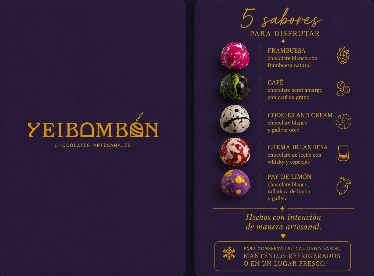 Chocolates artesanales rellenos gourmet - Caja grande