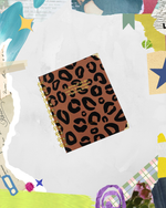 Libreta Animal Print Felino Coffe