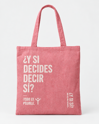 ToteBag Rosa Todo es Posible