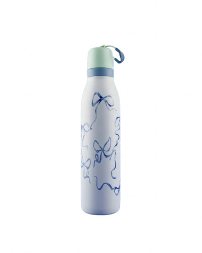 Termo blanco con moños Skinny 24 OZ