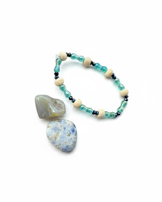 Brazalete con separadores de madera SOUR GUMMY