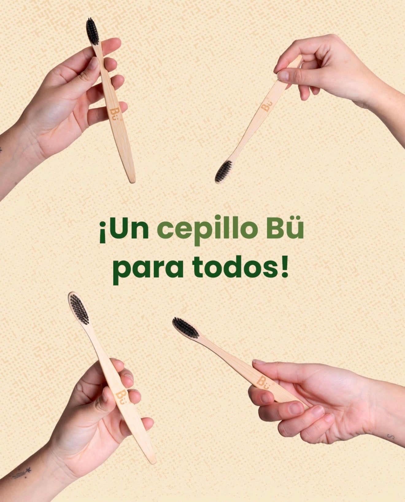 Regalo sustentable · Cepillo de bambú Bü · Kit 2 piezas