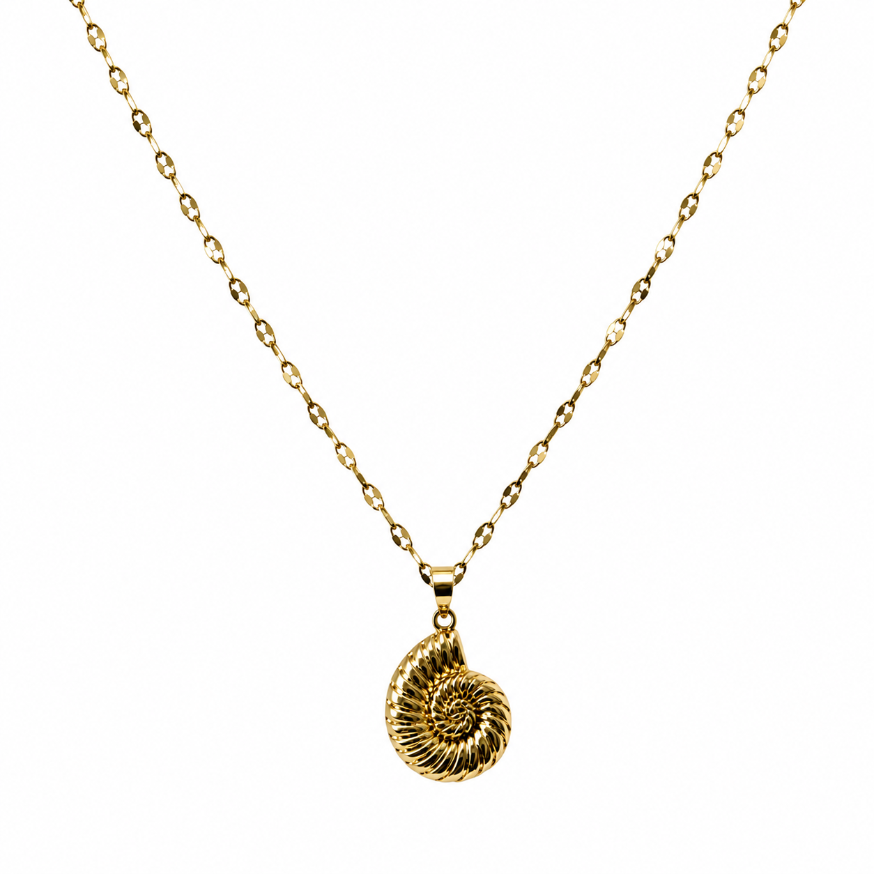 Collar caracol dorado