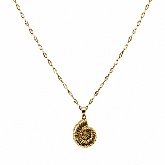Collar caracol dorado