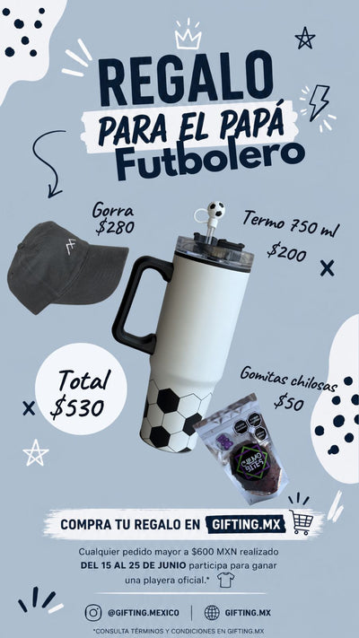 Set Regalo papá futbolero